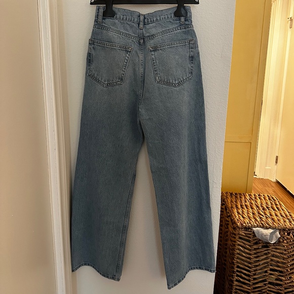 Reformation Wilder High Rise Wide Leg Cropped Jeans - Picture 9 of 10